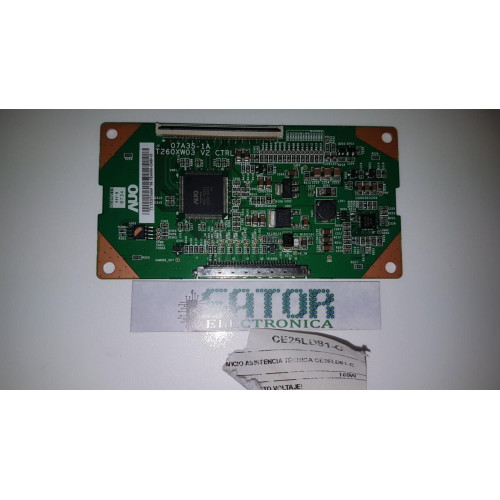 Placa de Circuito de una Television T260XW03 V2 Placa de Circuito de una Television T260XW03 V2