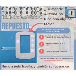 Adhesivo Táctil Pulsadores Mando Airzone Rectangular